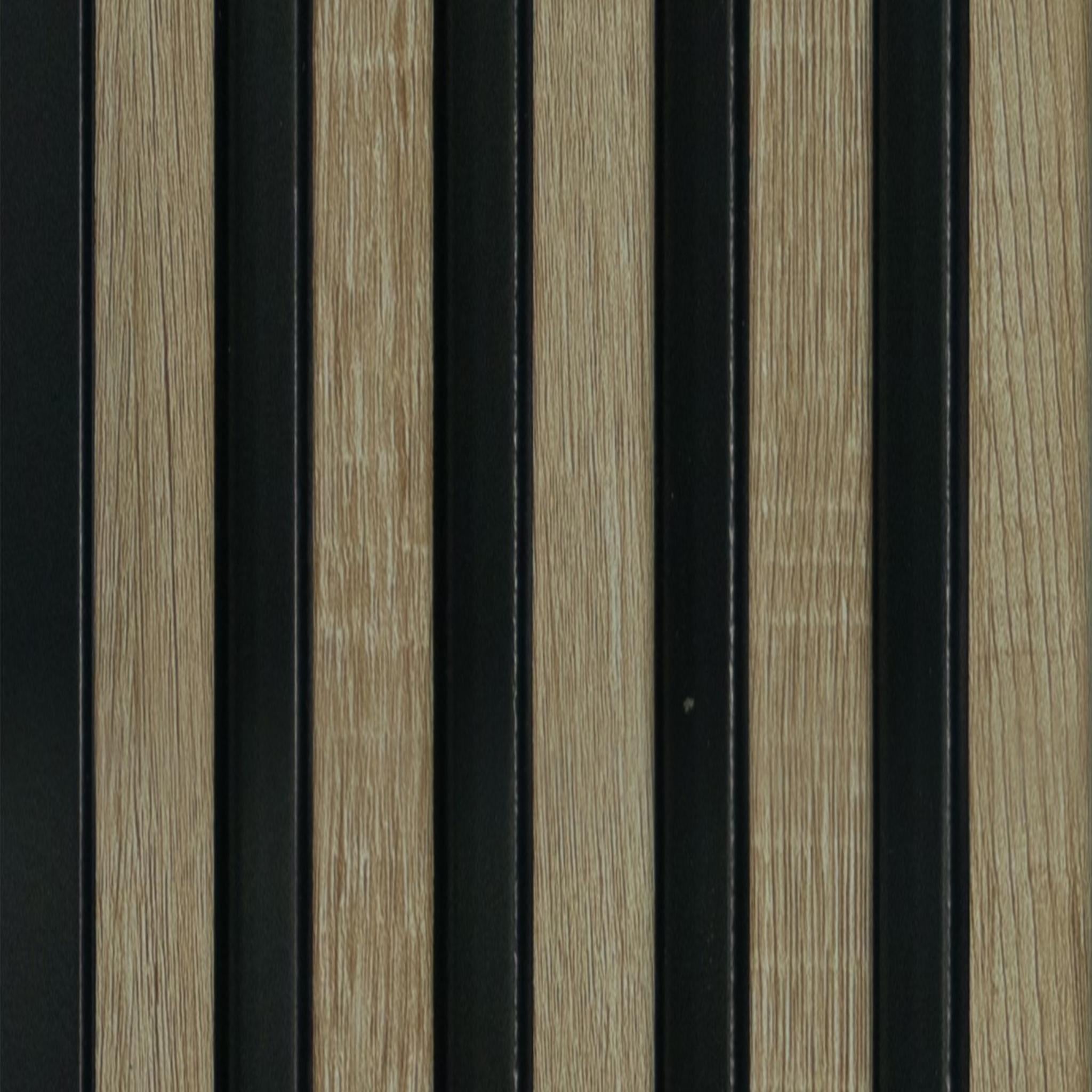 Quercus Archi Louvers Series Charcoal Wood Brown 8x0.41 Ft - 2004