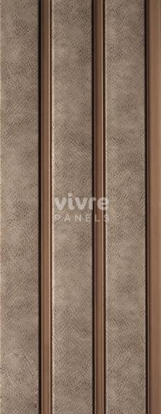 Radiante Archi Louvers Series Charcoal Fabric Brown 8x0.41 Ft - 2019