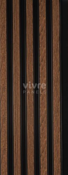 Rey De Madera Archi Louvers Series Charcoal Wood Brown 8x0.41 Ft - 2011