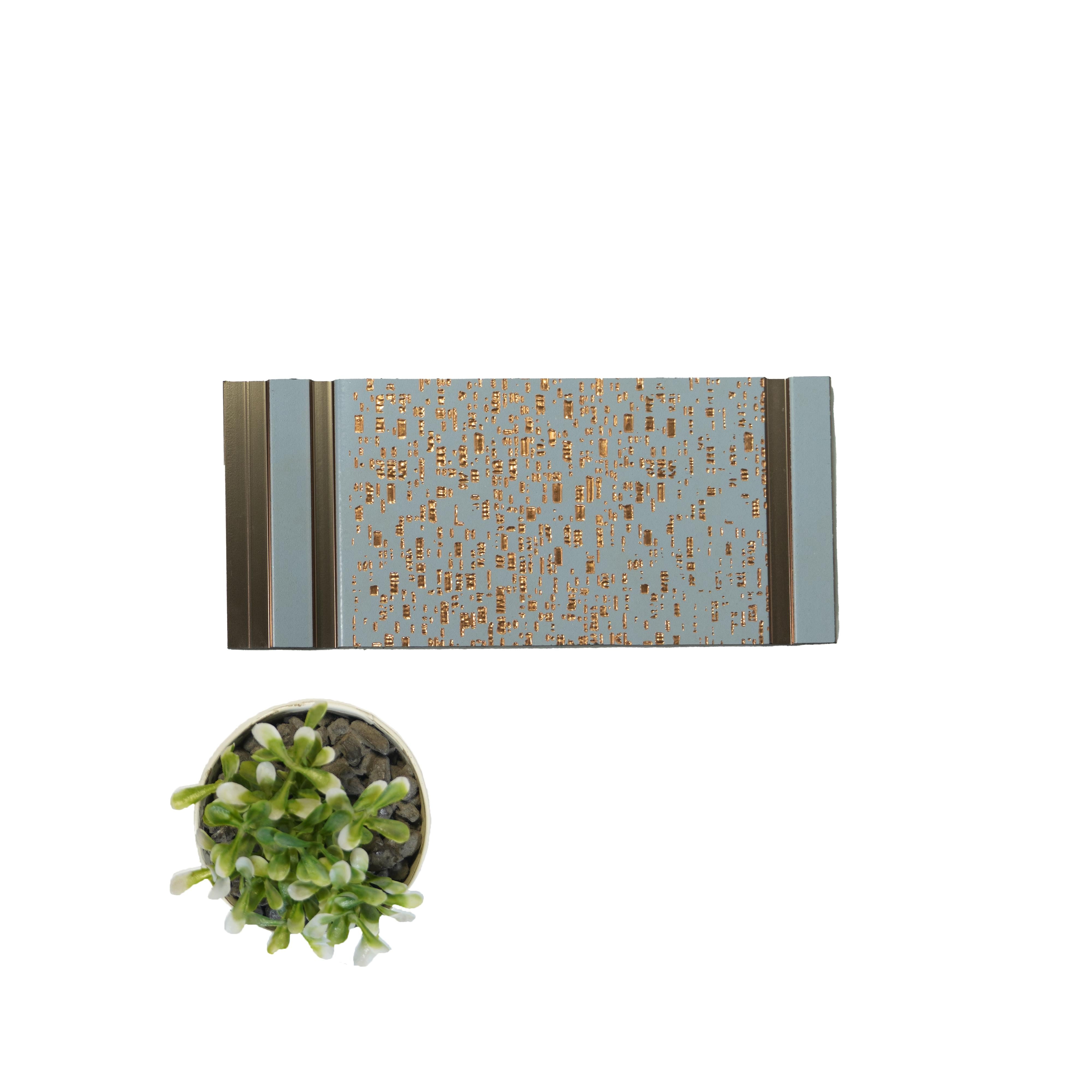 Shimmer Decolux Series Decorative Wall Panel Designer White 8x0.68 Ft - Vx3010