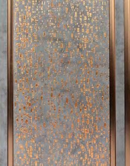 Shimmer Decolux Series Decorative Wall Panel Designer Brown 8x0.68 Ft - Vx3011