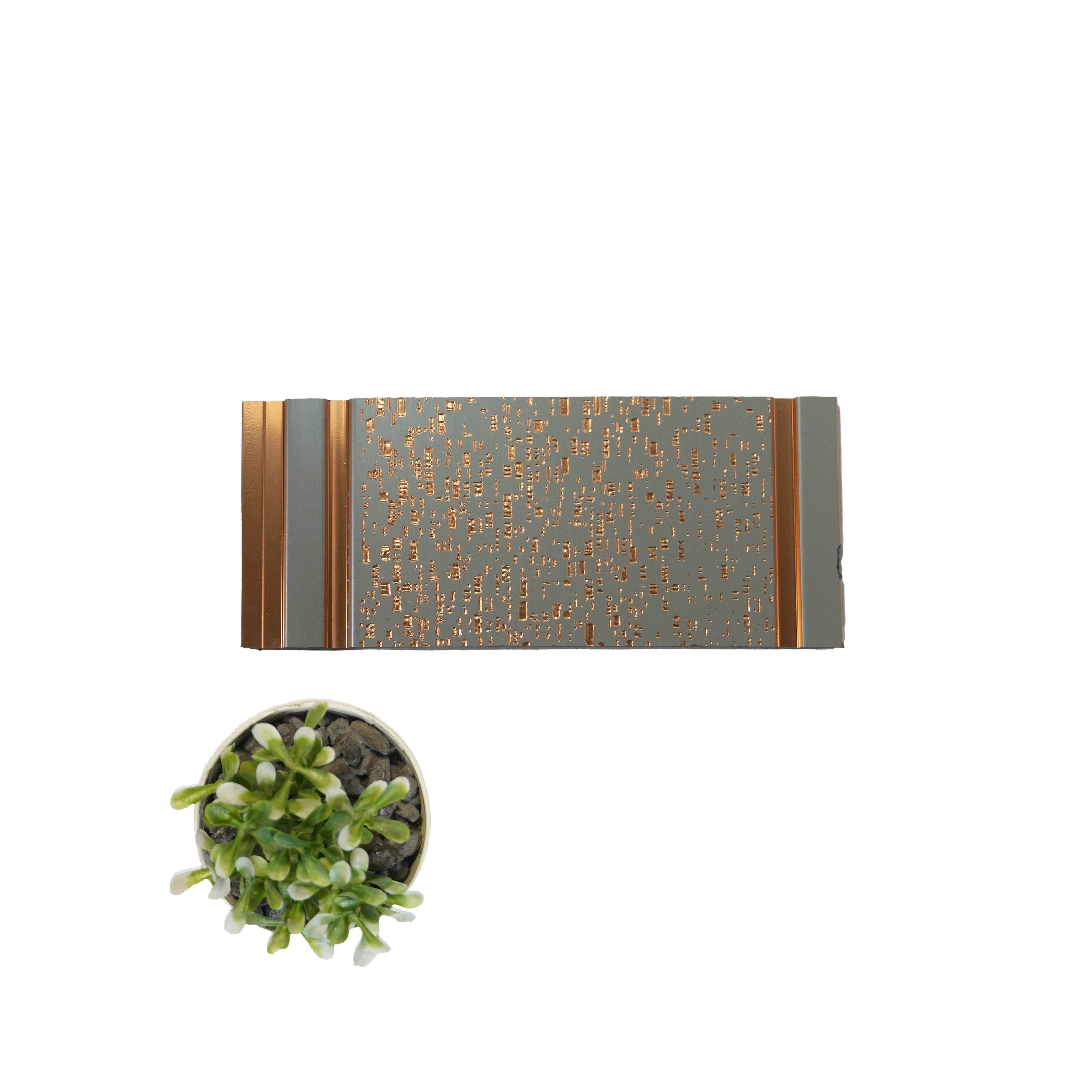 Shimmer Decolux Series Decorative Wall Panel Designer Beige 8x0.68 Ft - Vx3012