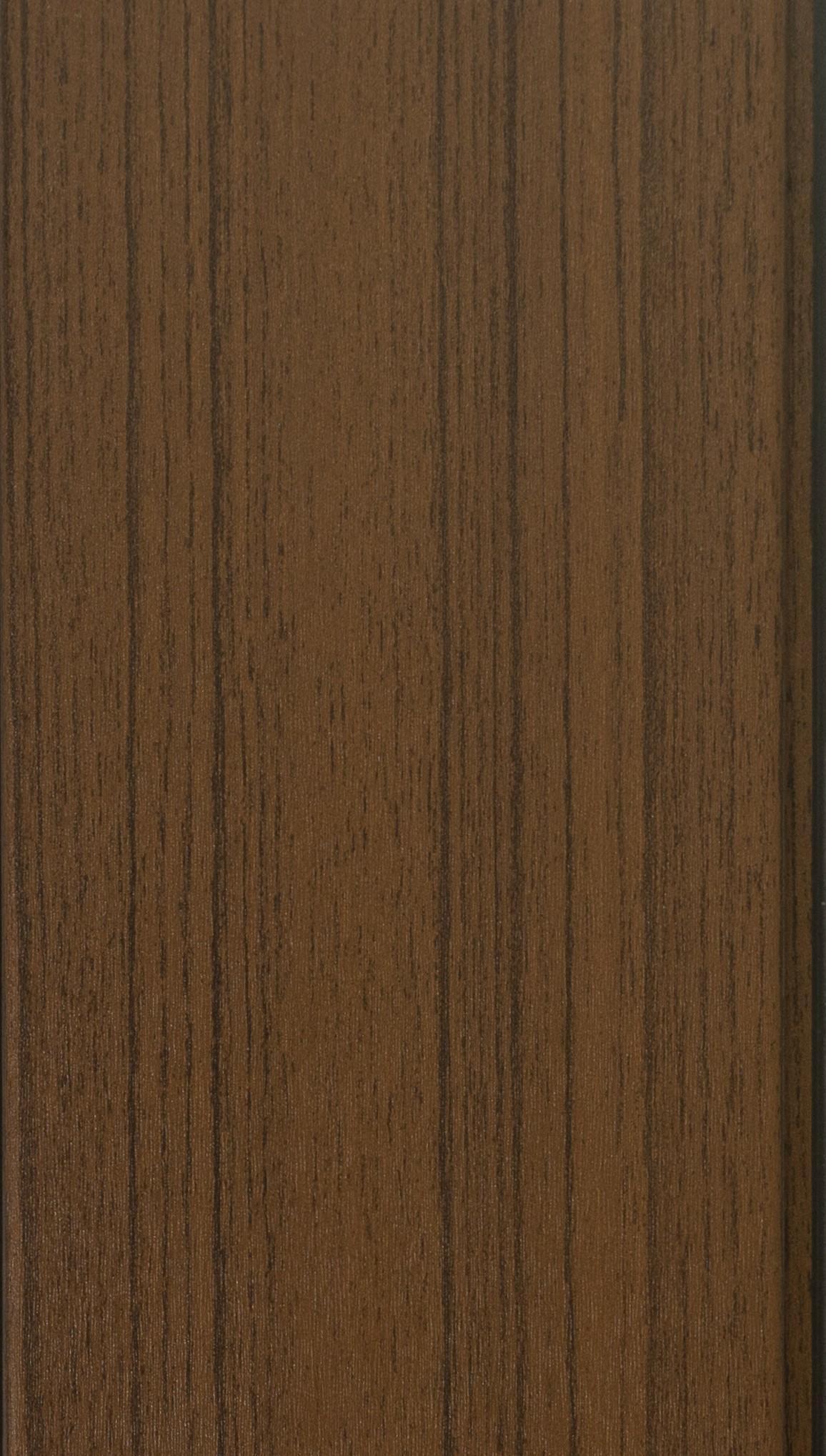 Siding Boards Aluclad Series Exterior Grade Pvc Membrane Finish Composite Polymer Louvers Wood Brown 9x0.37 Ft - Aw 11