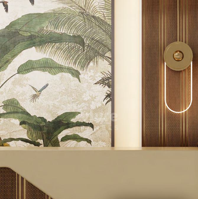 Uv Decolux Series Decorative Wall Panel Designer Brown 8x0.68 Ft - Vx3005