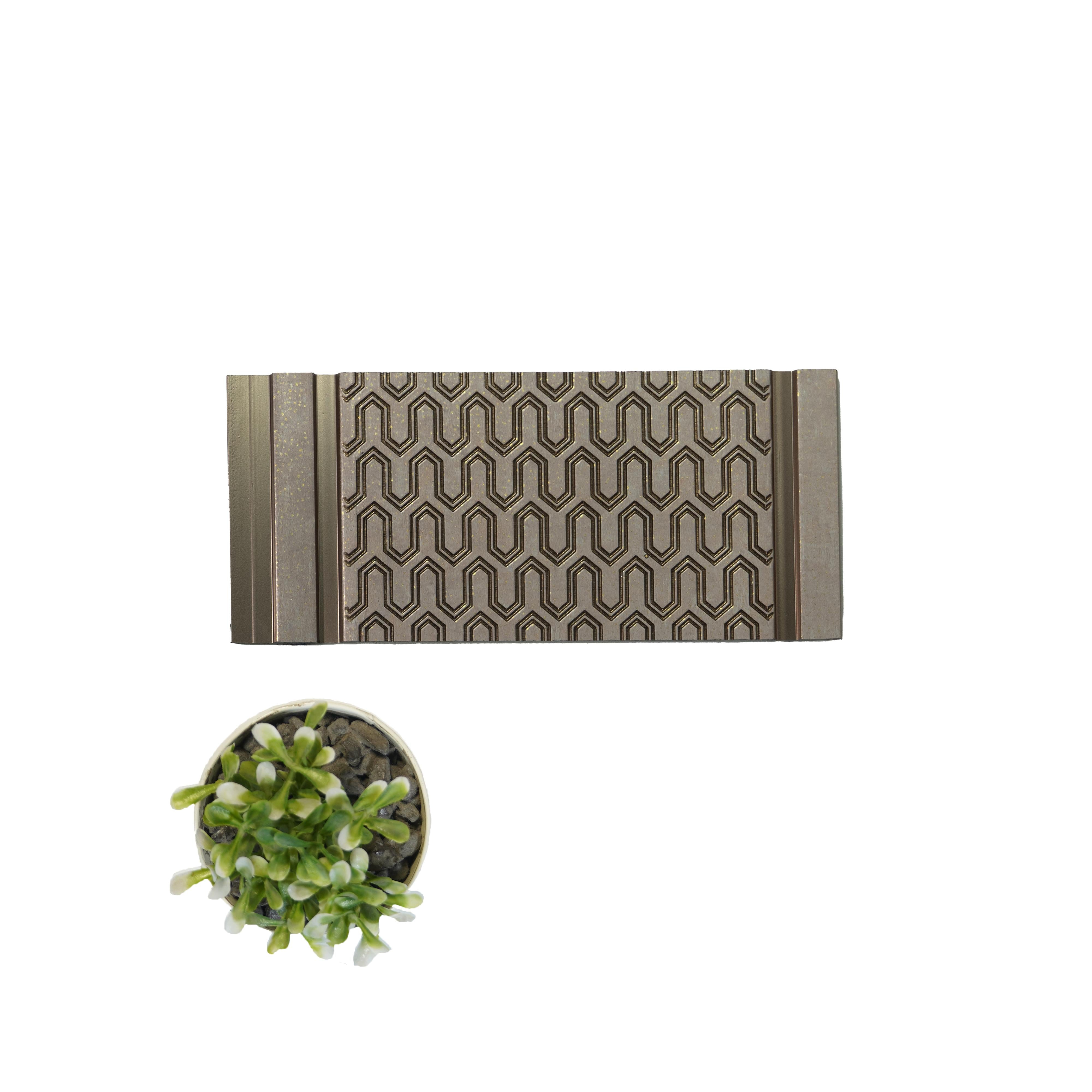 Uv Decolux Series Decorative Wall Panel Designer Brown 8x0.68 Ft - Vx3006