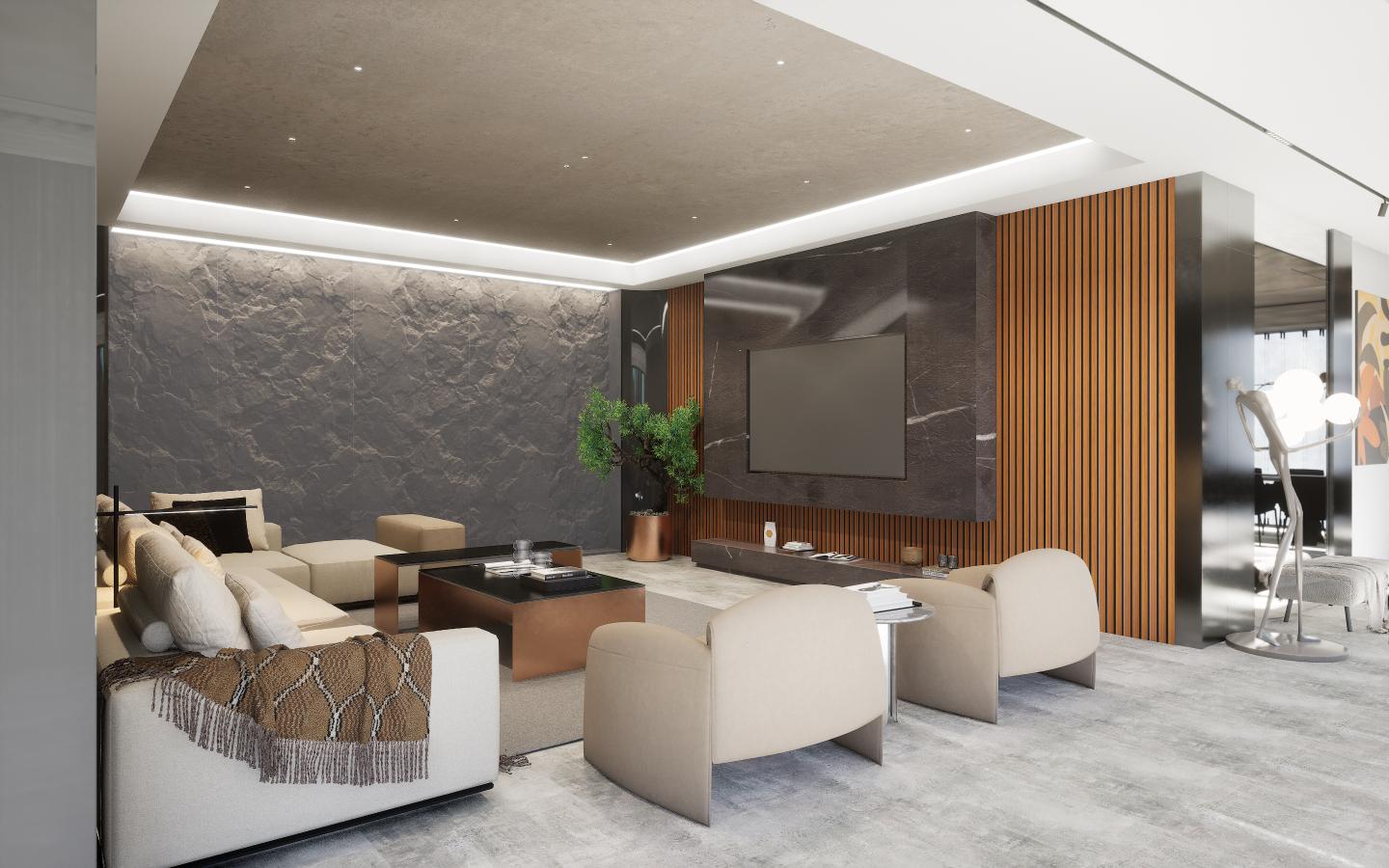 Vivre Louver Series Charcoal Wood Brown 8x0.41 Ft - Vl-01