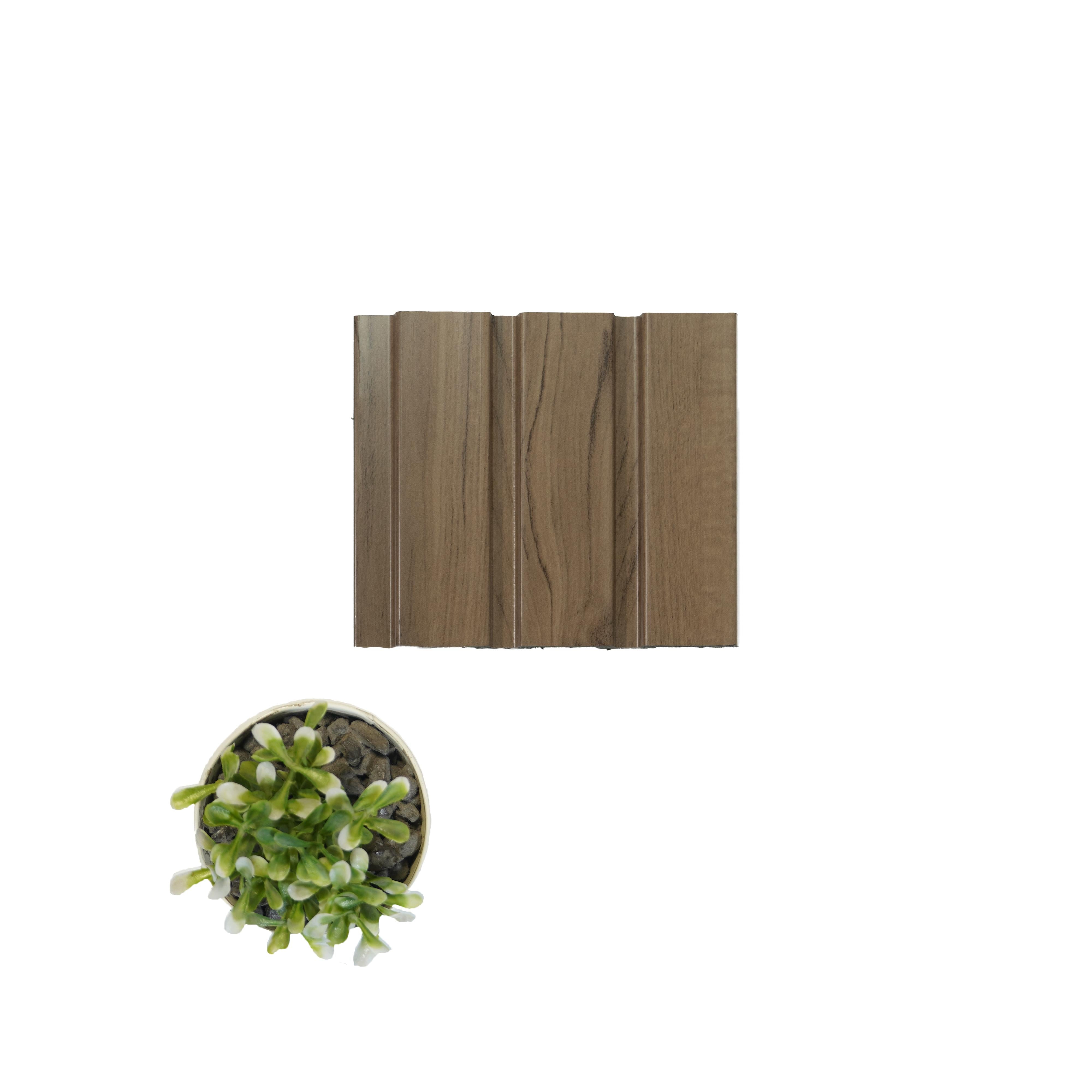 Vivre Louver Series Charcoal Wood Brown 8x0.41 Ft - Vl-03