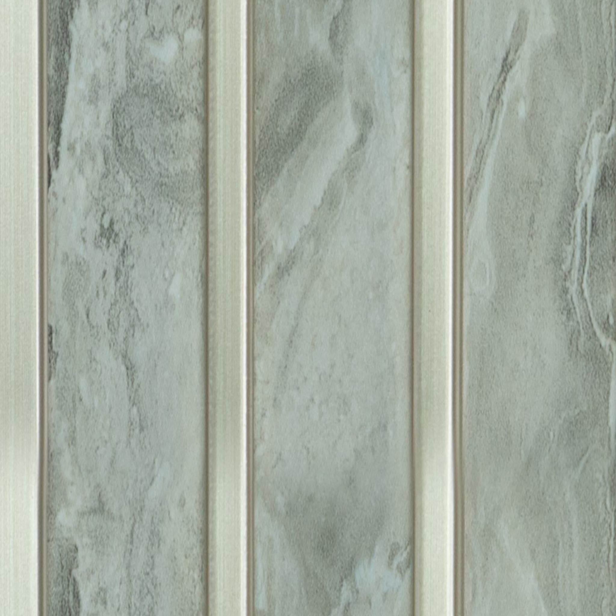 Vivre Louver Series Charcoal Marble & Stone White 8x0.41 Ft - Vl-08