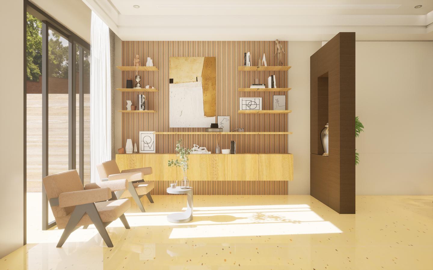 Vivre Louver Series Charcoal Wood Brown 8x0.41 Ft - Vl-10