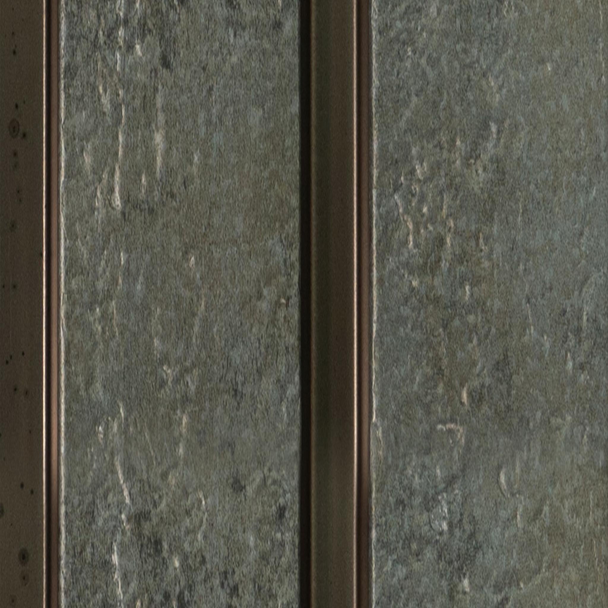 Vivre Louver Series Charcoal Marble & Stone Chocolate Brown 8x0.41 Ft - Vl-11
