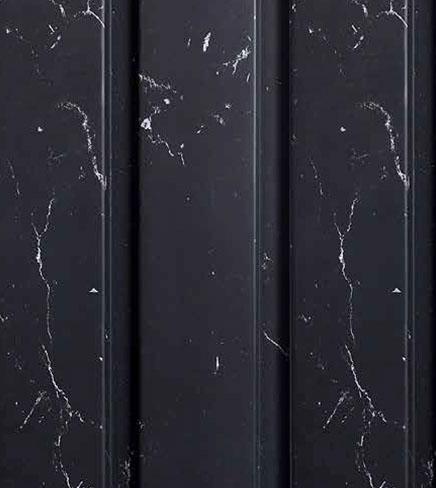 Vivre Louver Series Charcoal Marble & Stone Black 8x0.41 Ft - Vl-13