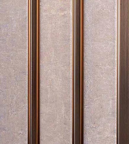 Vivre Louver Series Charcoal Marble & Stone Ivory 8x0.41 Ft - Vl-14