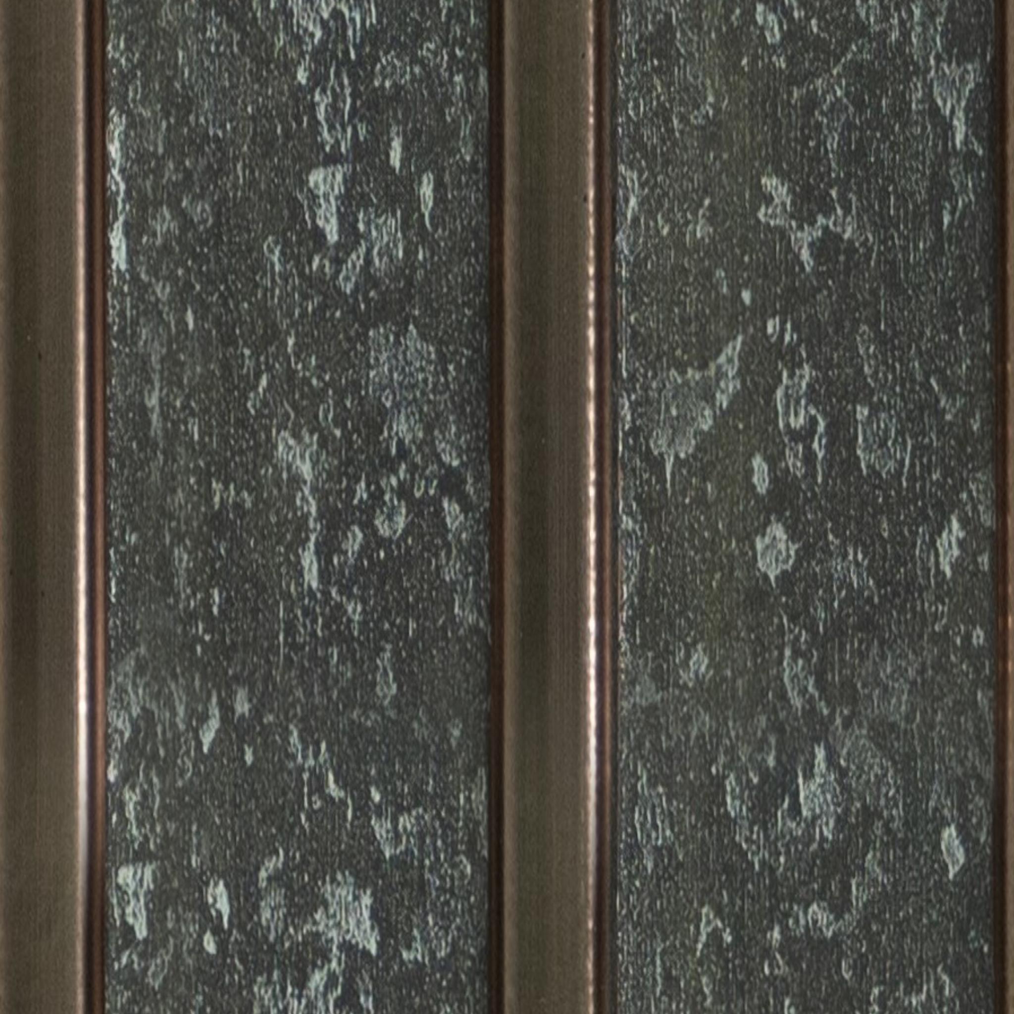 Vivre Louver Series Charcoal Marble & Stone Brown 8x0.41 Ft - Vl-15