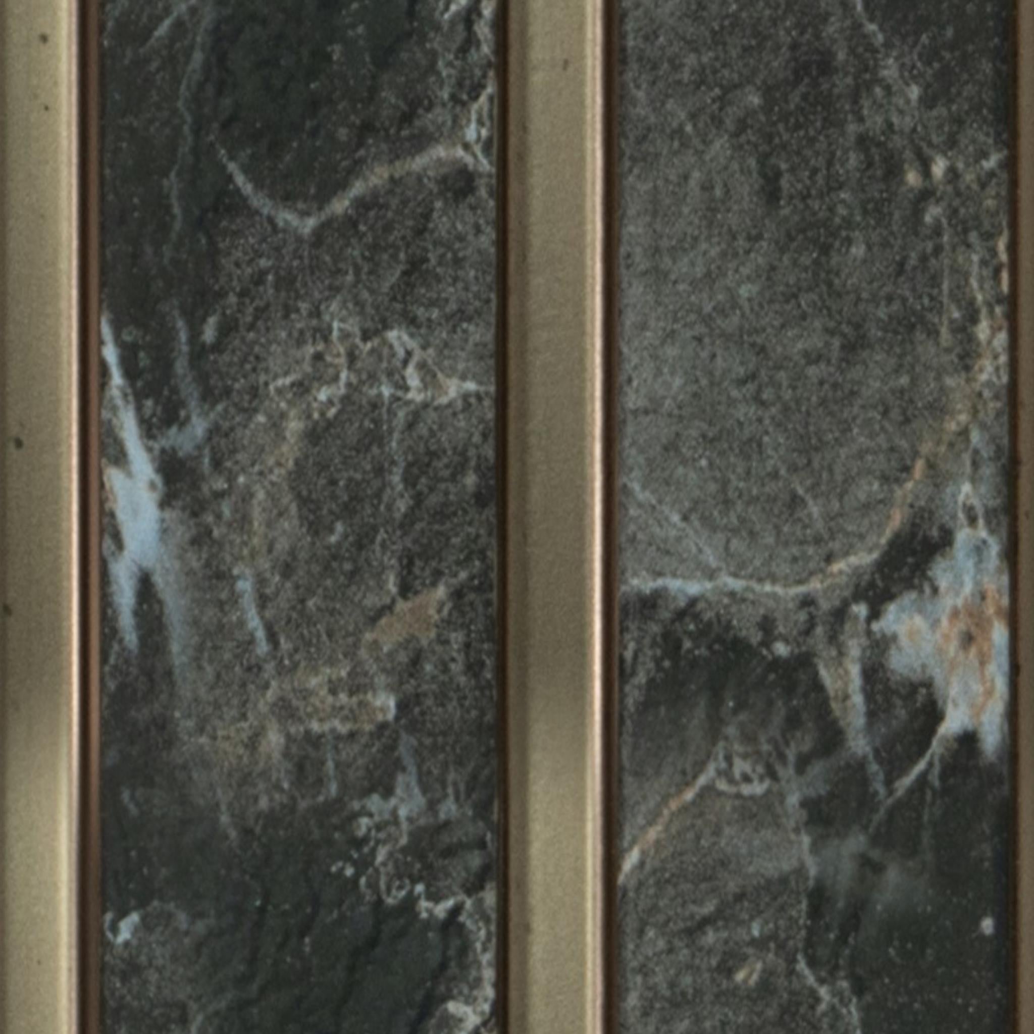 Vivre Louver Series Charcoal Marble & Stone Black 8x0.41 Ft - Vl-16
