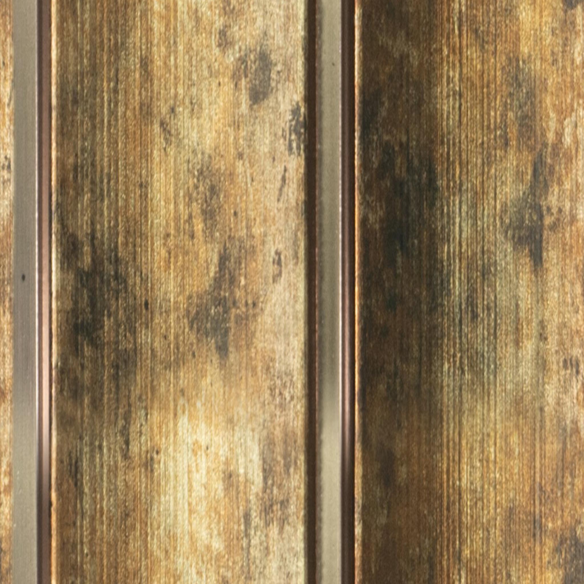 Vivre Louver Series Charcoal Wood Brown 8x0.41 Ft - Vl-19