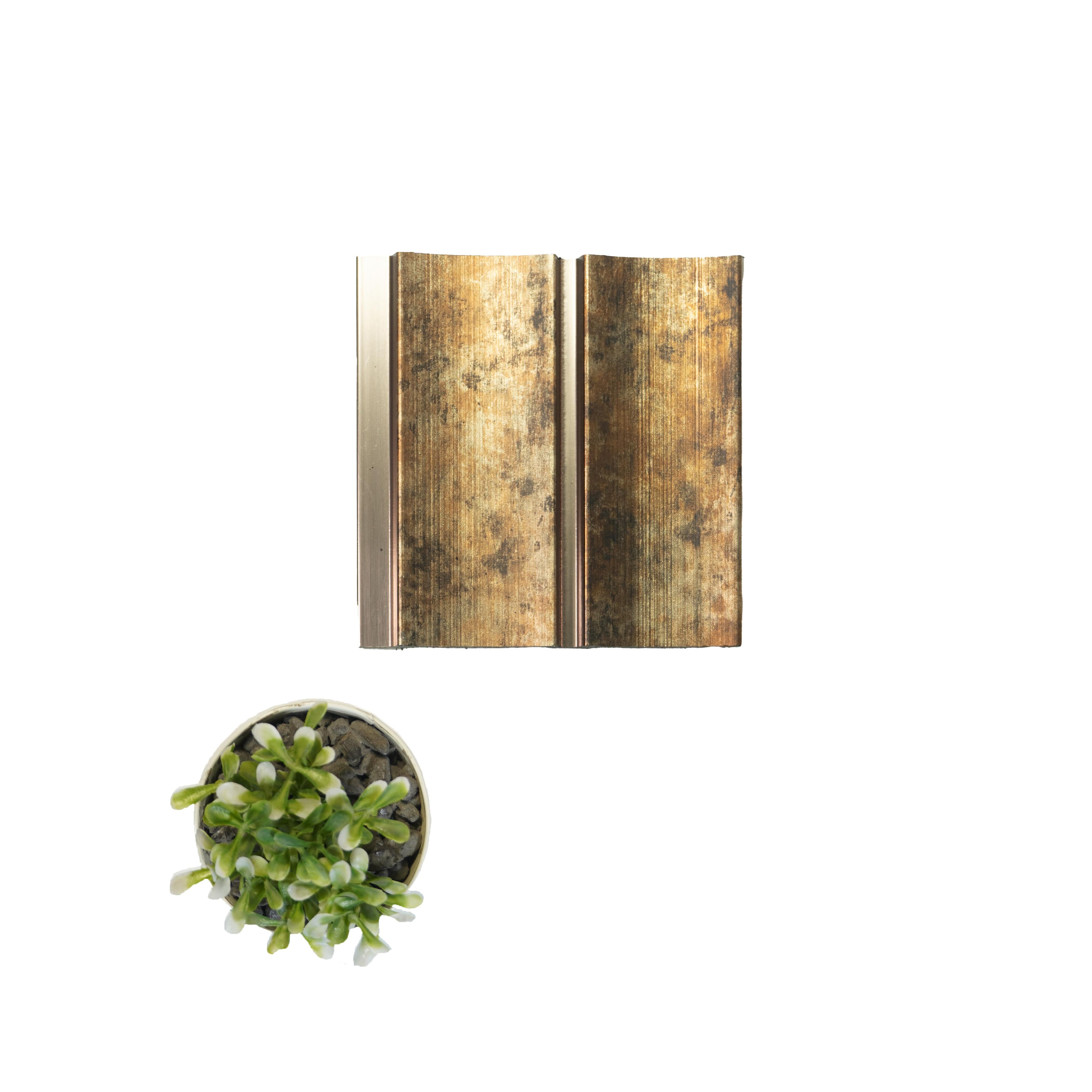 Vivre Louver Series Charcoal Wood Brown 8x0.41 Ft - Vl-19