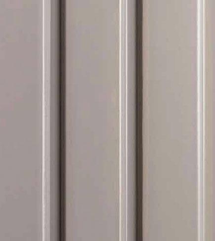 Vivre Louver Series Charcoal Plain Colors Creame 8x0.41 Ft - Vl-29