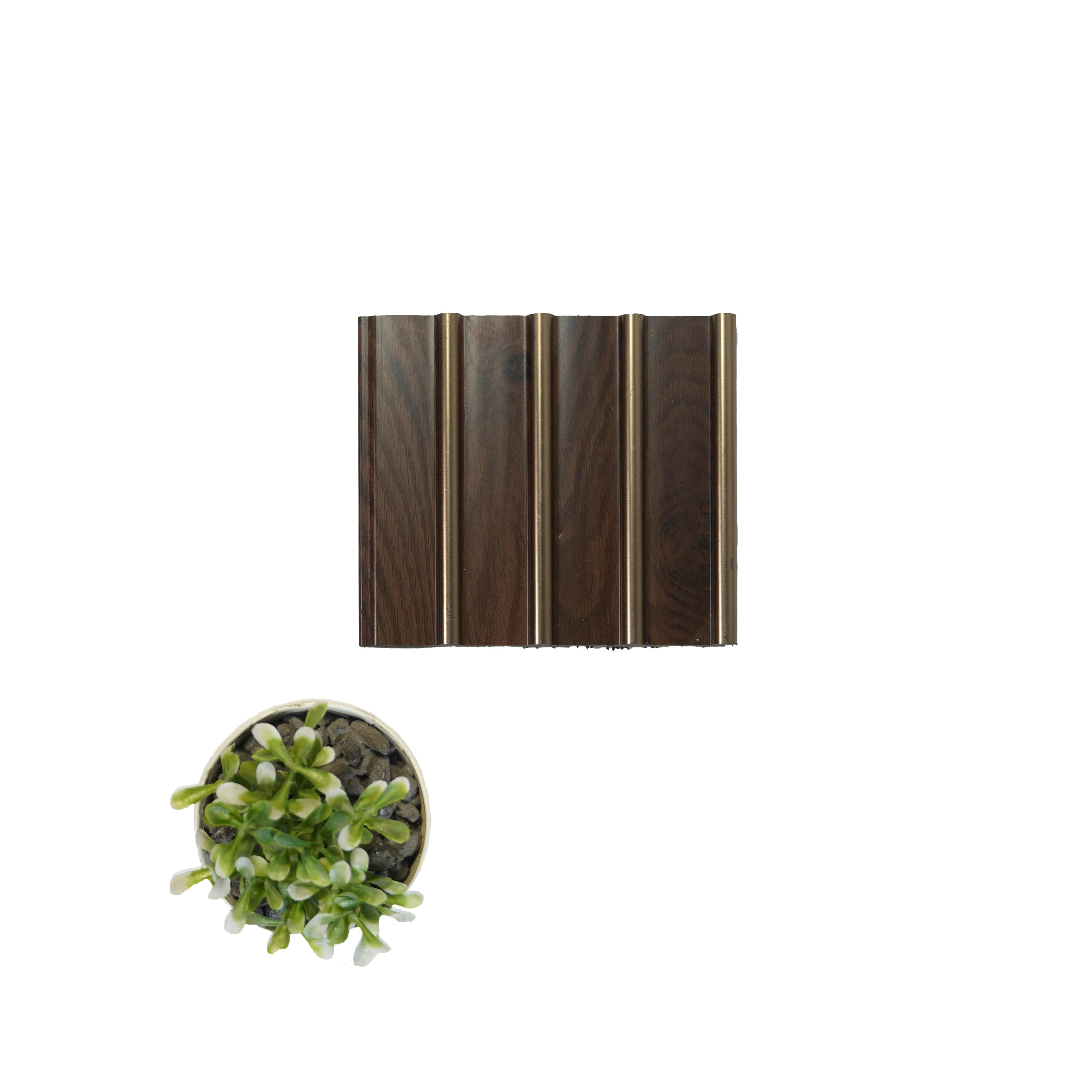 Vivre Louver Series Charcoal Wood Brown 8x0.42 Ft - Vl 41