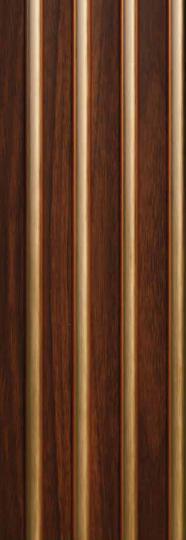 Vivre Louver Series Charcoal Wood Brown 8x0.42 Ft - Vl 42