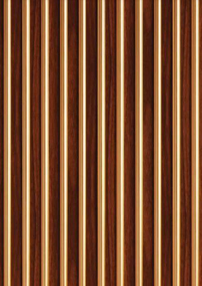 Vivre Louver Series Charcoal Wood Brown 8x0.42 Ft - Vl 42