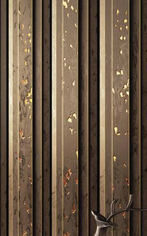 Vivre Louver Series Charcoal Wood Brown 8x0.42 Ft - Vl 45