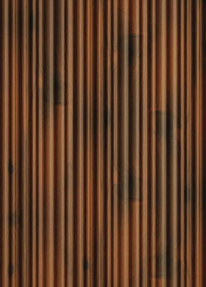 Brown wooden louver with vertical slats and wood grain texture