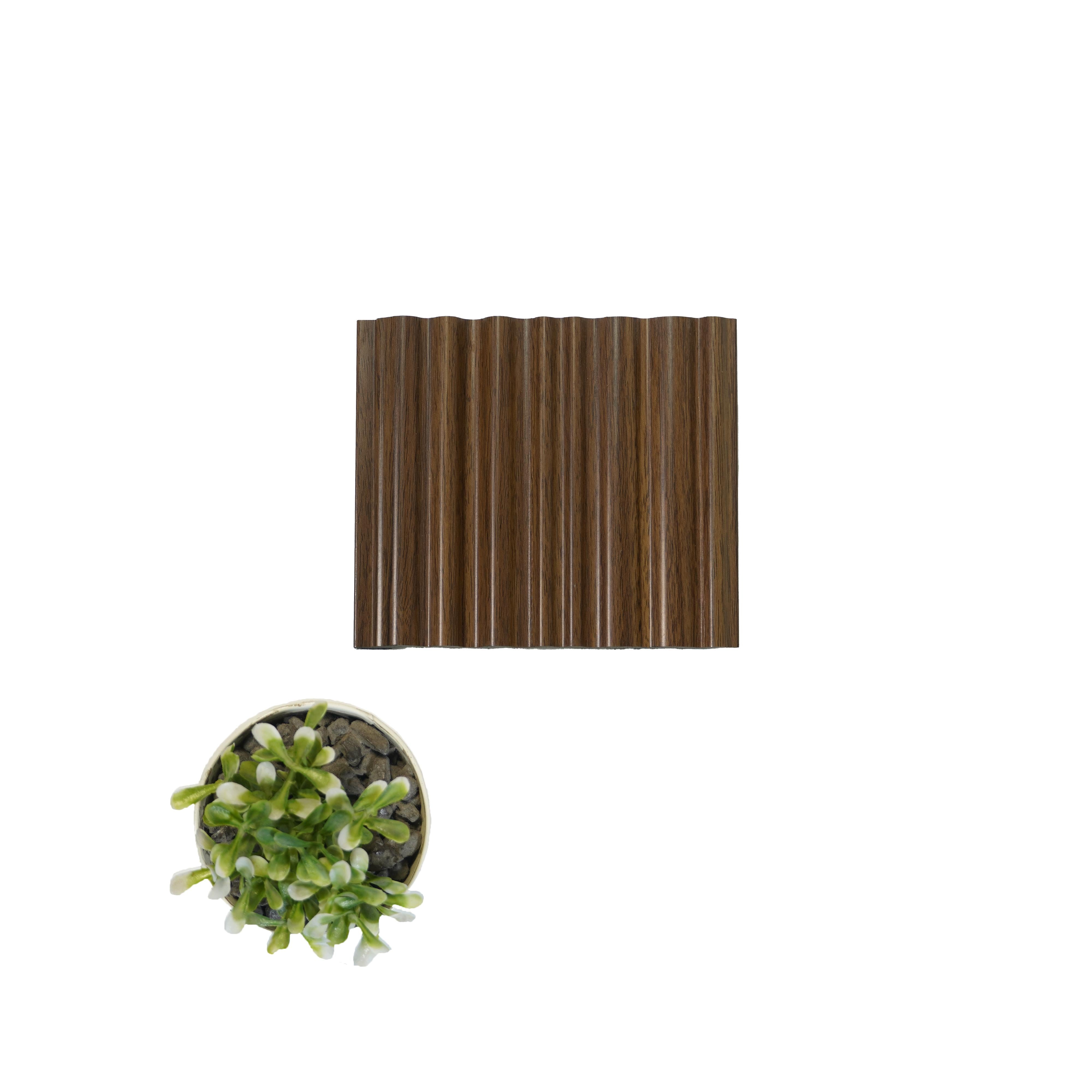 Vivre Louver Series Charcoal Wood Brown 8x0.42 Ft - Vl 50