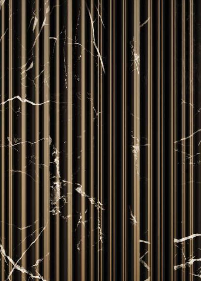 Vivre Louver Series Charcoal Marble & Stone Black 8x0.42 Ft - Vl 51