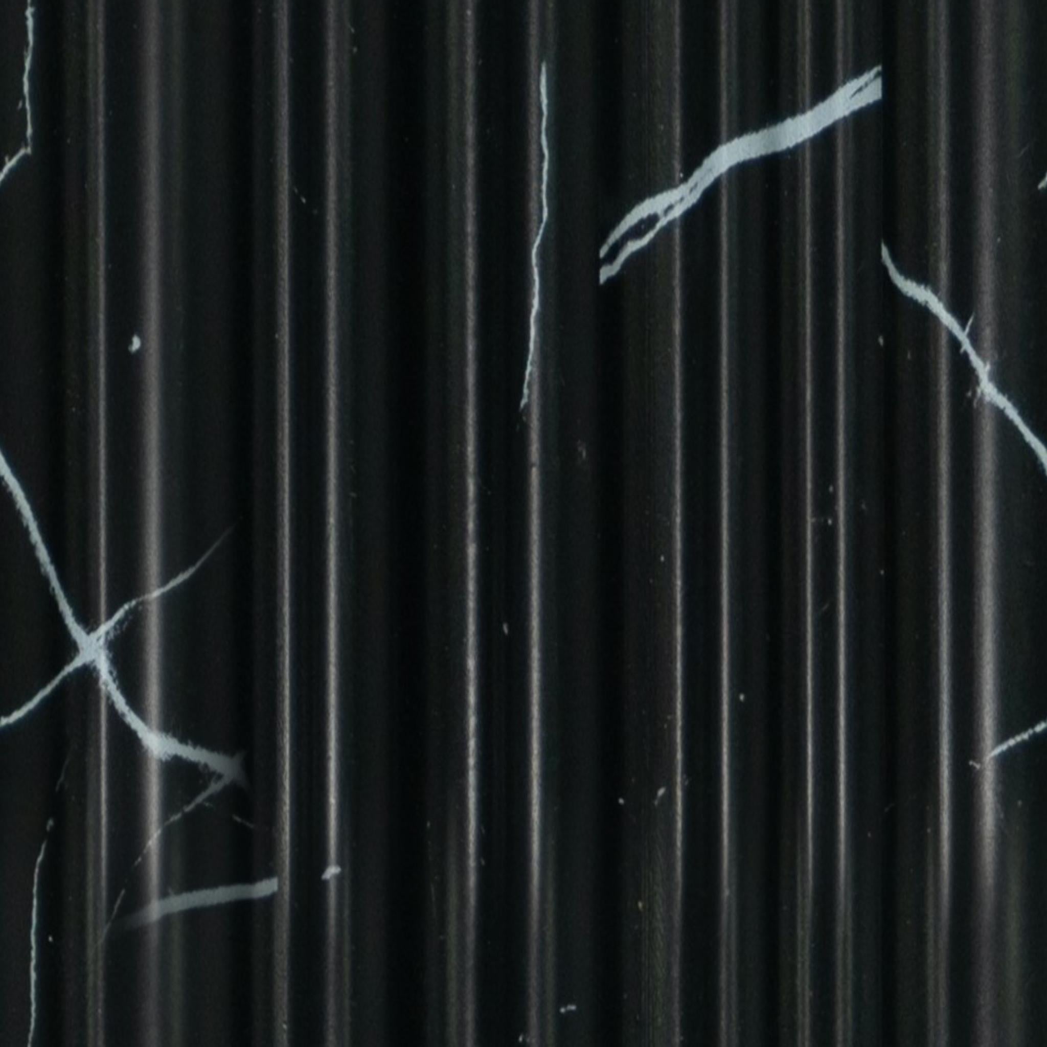 Vivre Louver Series Charcoal Marble & Stone Black 8x0.42 Ft - Vl 51