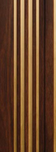 Vivre Louver Series Charcoal Wood Brown 8x0.42 Ft - Vl 54