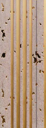 Vivre Louver Series Charcoal Wood Beige 8x0.42 Ft - Vl 55