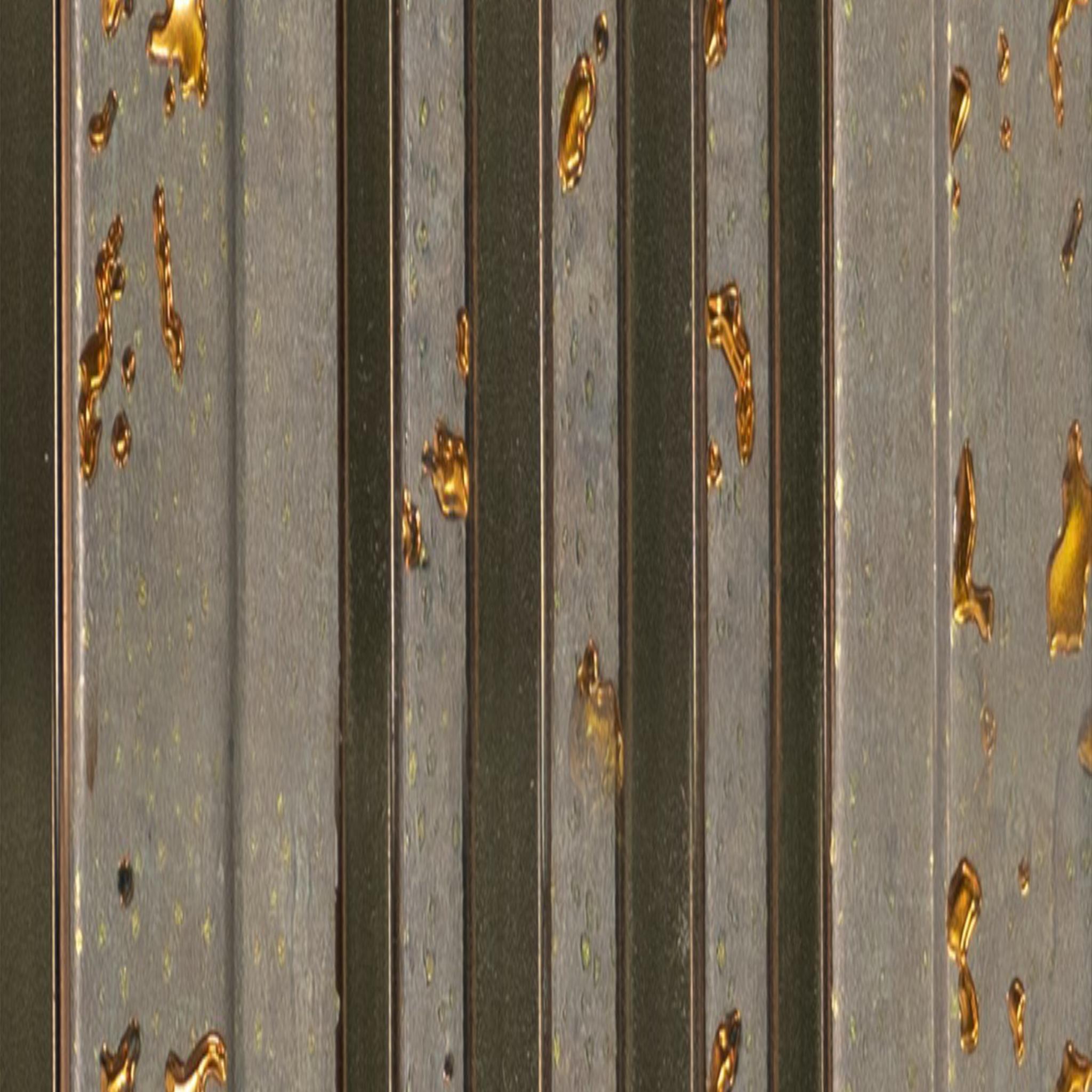 Vivre Louver Series Charcoal Wood Beige 8x0.42 Ft - Vl 55