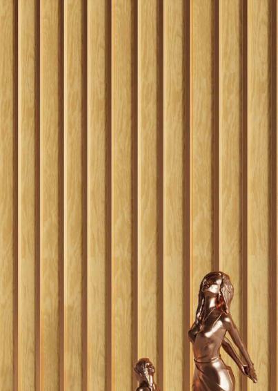 Vivre Louver Series Charcoal Wood Brown 8x0.42 Ft - Vl 60