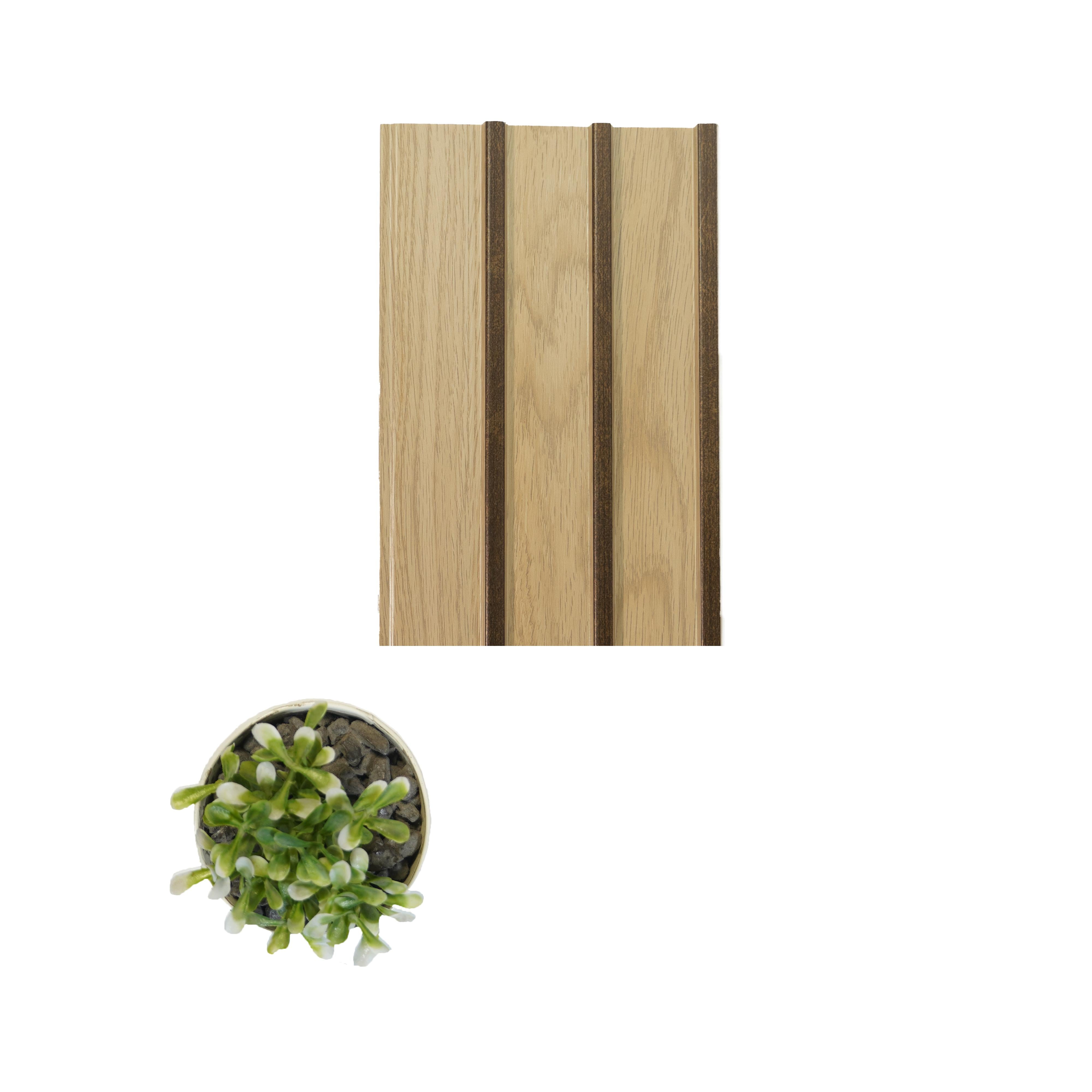 Vivre Louver Series Charcoal Wood Brown 8x0.42 Ft - Vl 60