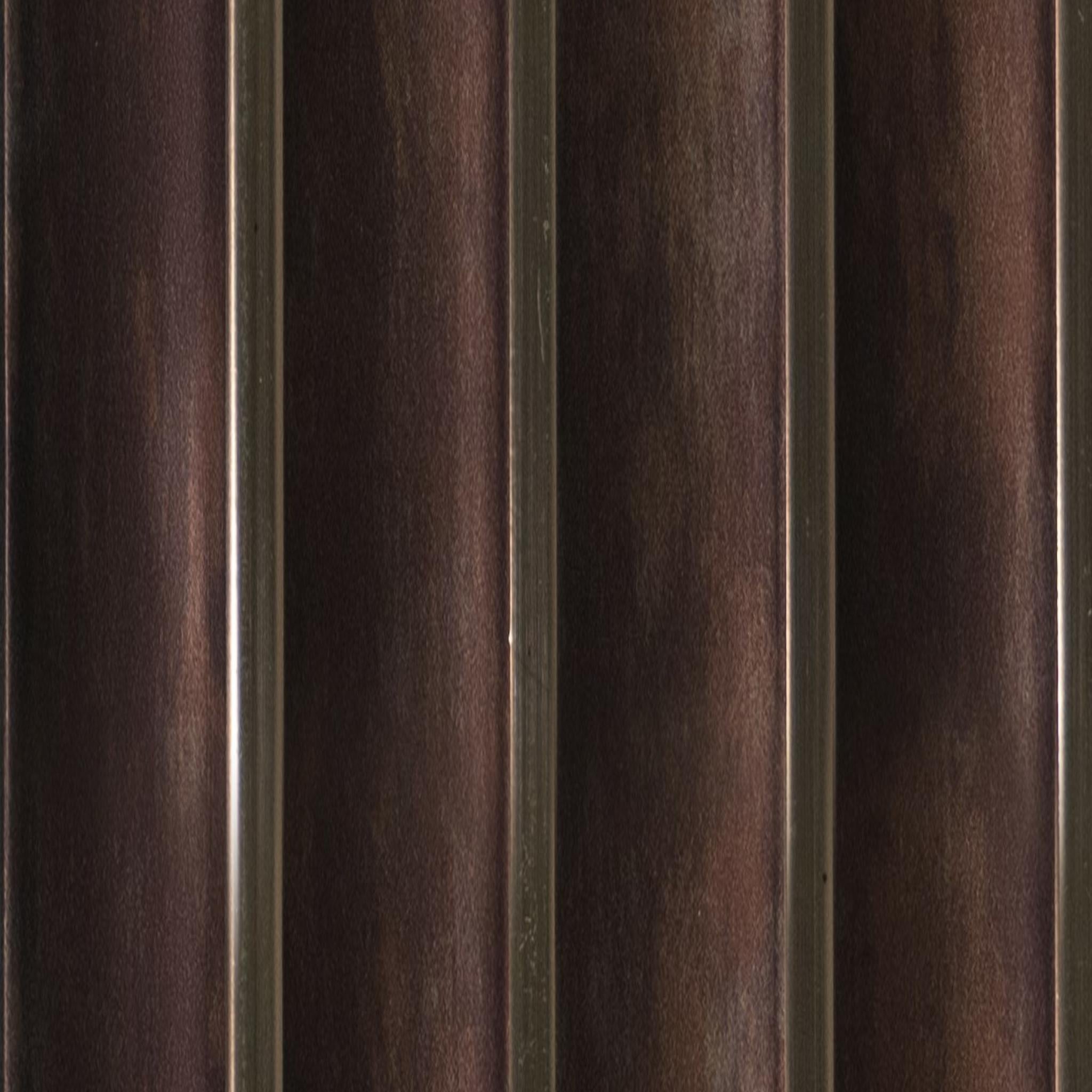Vino Archi Louvers Series Charcoal Wood Brown 8x0.41 Ft - 2018