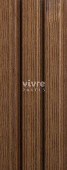 Zingana Archi Louvers Series Charcoal Wood Brown 8x0.41 Ft - 2009