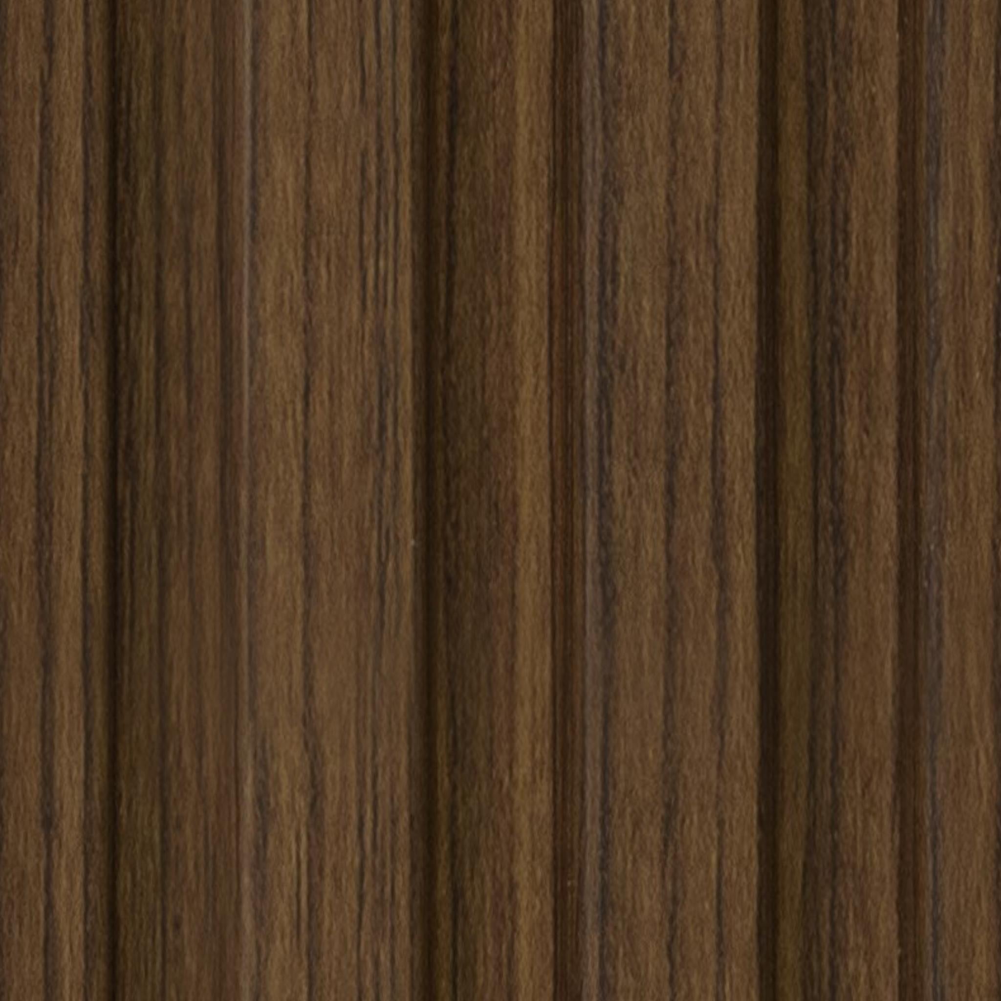 Zingana Archi Louvers Series Charcoal Wood Brown 8x0.41 Ft - 2016