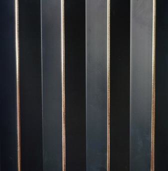 Rafters Charcoal Louvers Marble & Stone Black 9.1x0.41 Ft - Wrf 685