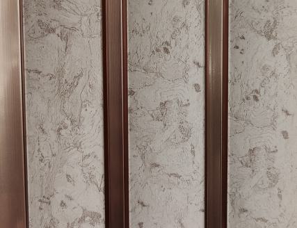 Rafters Charcoal Louvers Marble & Stone Brown 9.1x0.54 Ft - Wrf 694