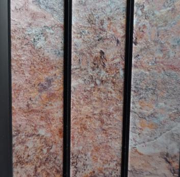 Rafters Charcoal Louvers Marble & Stone Brown 9.1x0.41 Ft - Wrf 696