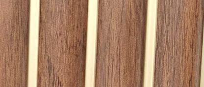 Air-light Charcoal Louvers Wood Brown 9.1x0.41 Ft - Wrf 773