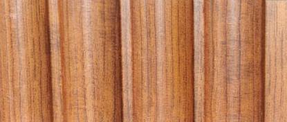 Silver Shine Charcoal Louvers Wood Brown 9.1x0.41 Ft - Wrf 777