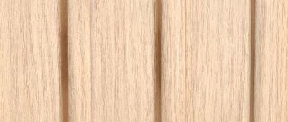 Interior King Charcoal Louvers Wood Brown 9.1x0.41 Ft - Wrf 792