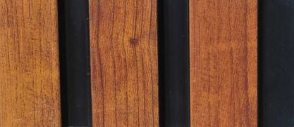 Uni Groove Charcoal Louvers Wood Brown 9.1x0.41 Ft - Wrf 800