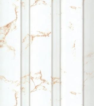 Charcoal Louvers Panel Marble & Stone White 9.1x0.41 Ft - Wrf 821