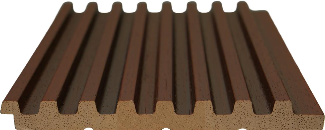 Interlock Wpc Louvers Wood Golden Yellow 9.35x0.41 Ft - Pn 02737