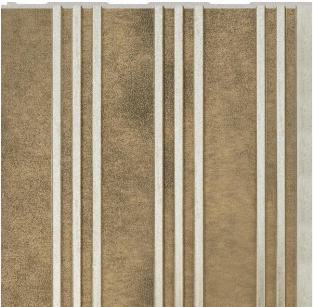 Interlock Wpc Louvers Panel Designer Warm Bronze 8x1 Ft - Pn 02721
