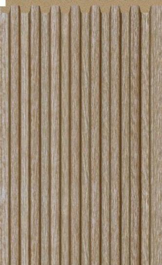 Warm Brown Interlock Charcoal Louvers Plain Colors 8x0.4 Ft - Pn 02715 C