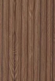 Interlock Charcoal Louvers Wood Warm Chestnut 8x0.39 Ft - Pn 02719 E