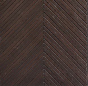 Chevron Interlock Wpc Louvers Wood Wenge 8x1 Ft - Pn 02724 E